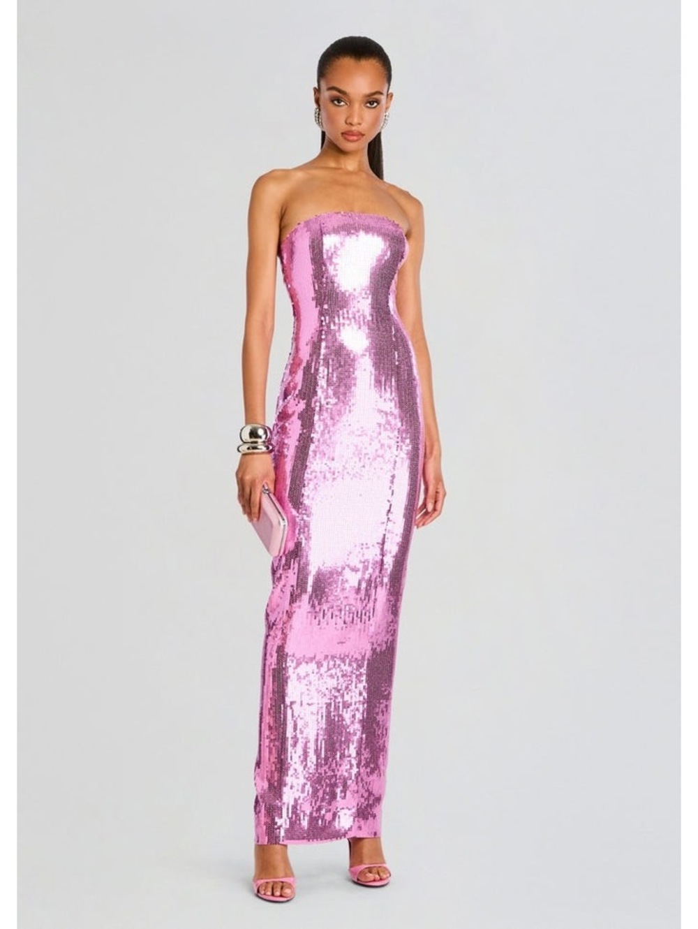 Retrofete EMBER SEQUIN DRESS in pink